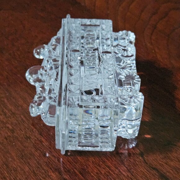 2010 NIB CLASSIC WATERFORD LEAD CRYSTAL COAL CAR TRAIN CHRISTMAS ORNAMENT 2ne - Picture 5 of 16